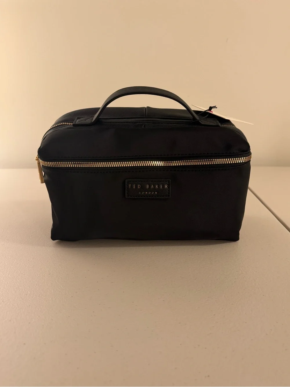 Ted Baker London Black Puffy Toiletry/Cosmetic Bag - *NWT*